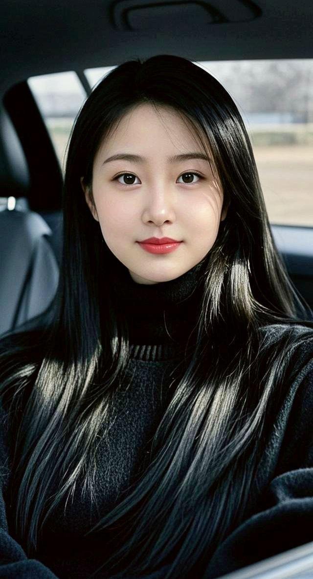 AI黑发女神的风采