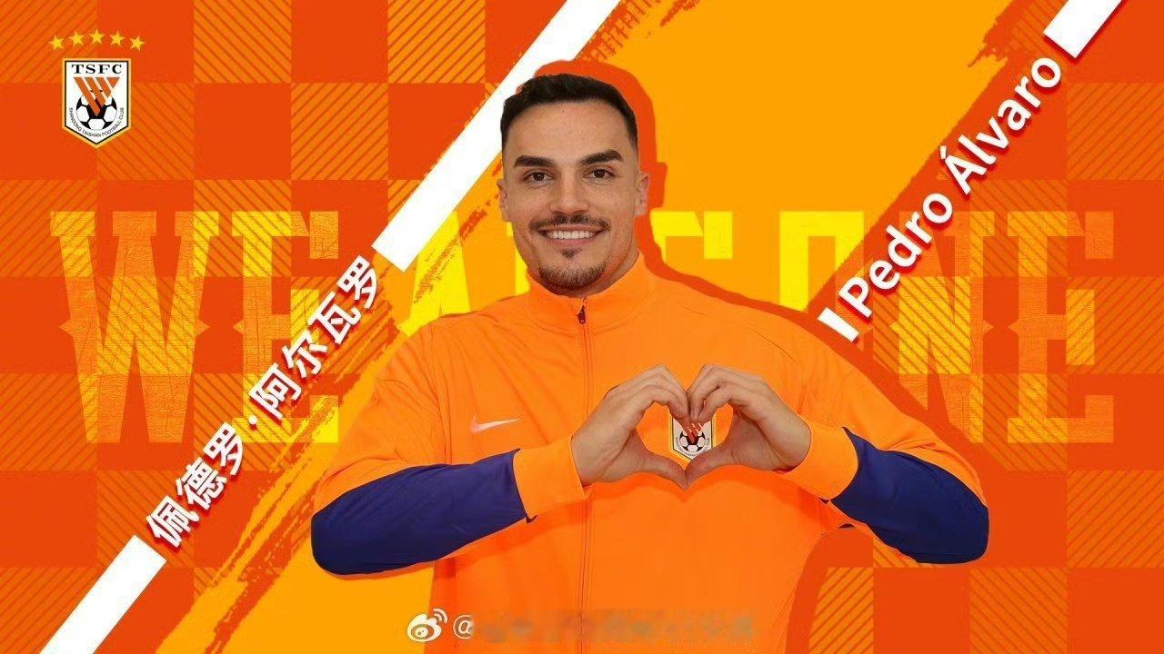 山东泰山山东泰山足球俱乐部官宣:葡萄牙籍球员佩德罗·阿尔瓦罗加盟球队。欢迎佩德