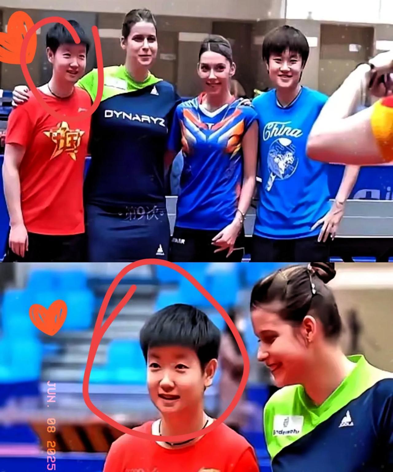好受欢迎的莎莎，真是魅力满满！#孙颖莎#今儿个训练场热闹非凡，李爷爷