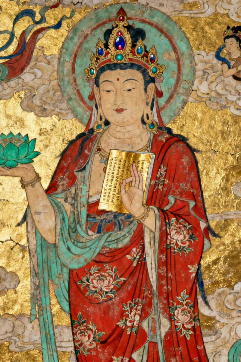 祈愿文殊菩萨垂恩，为我答疑解惑。愿困惑迎刃而解，迷思烟消云散，心智通达，前路明朗