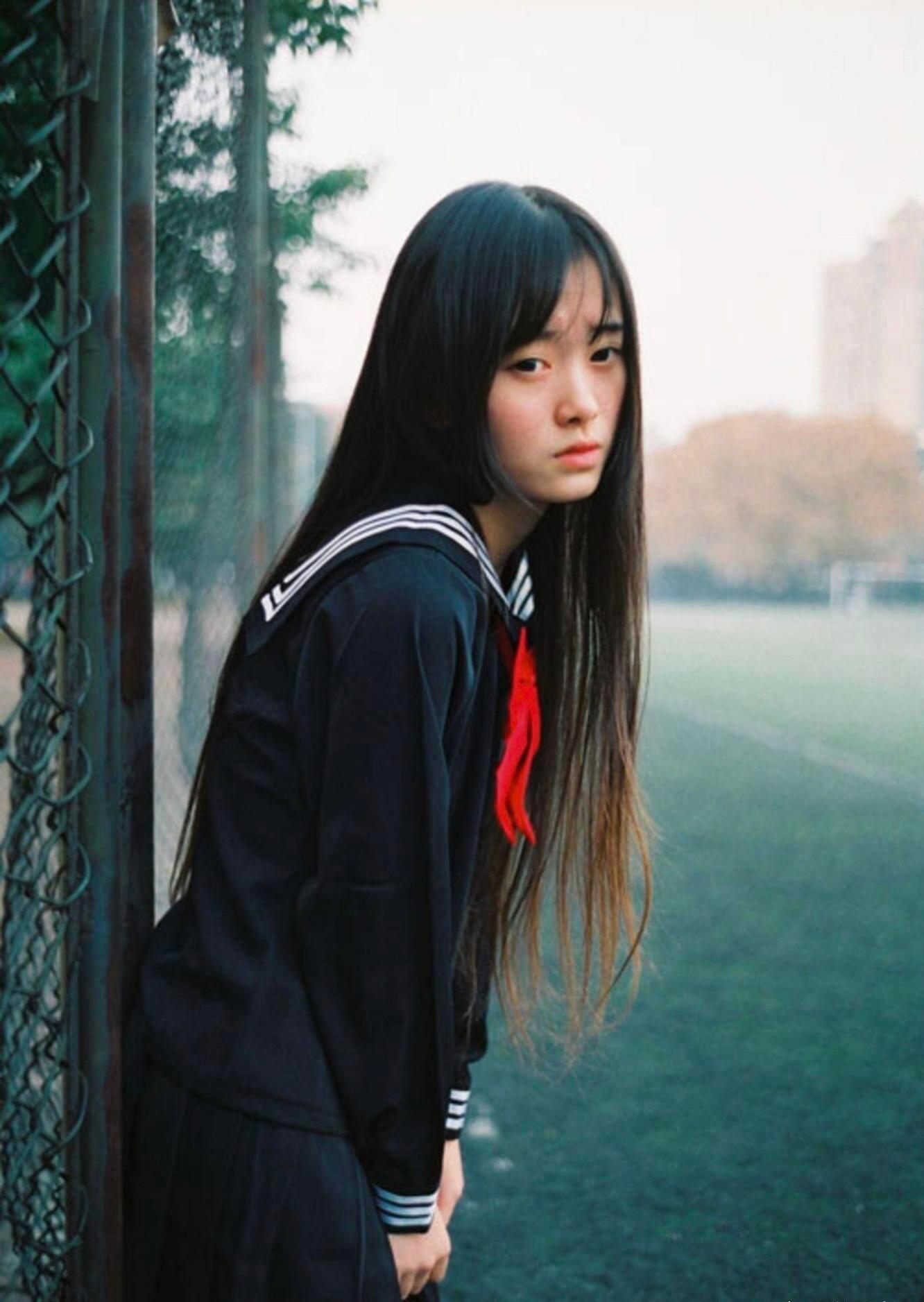 鞠婧祎早期冬日少女写真​​​