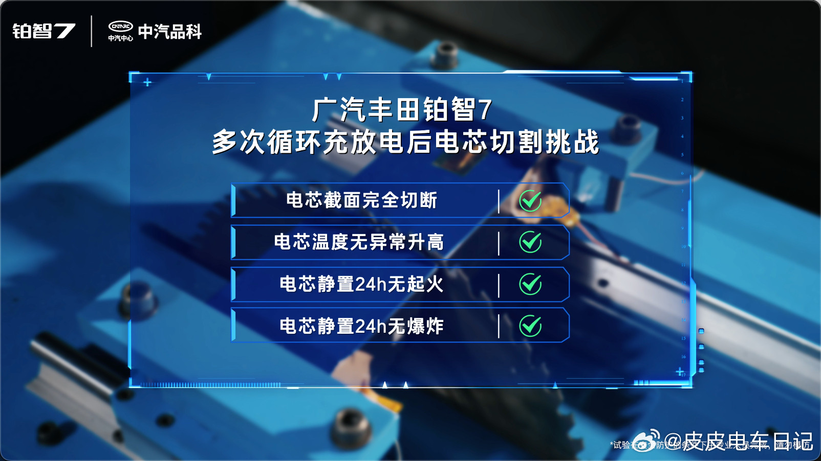 广汽铂智7极限测试揭秘：电芯切割24小时不起火，安全下限如何保障？