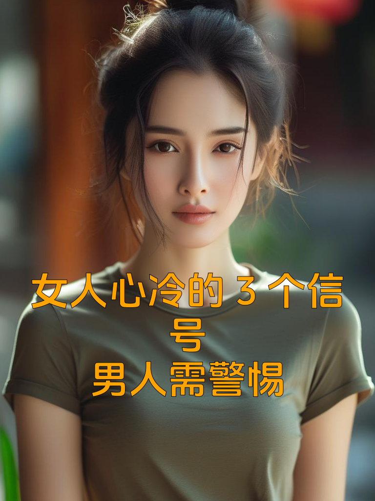女人心冷的3个信号，男人需警惕