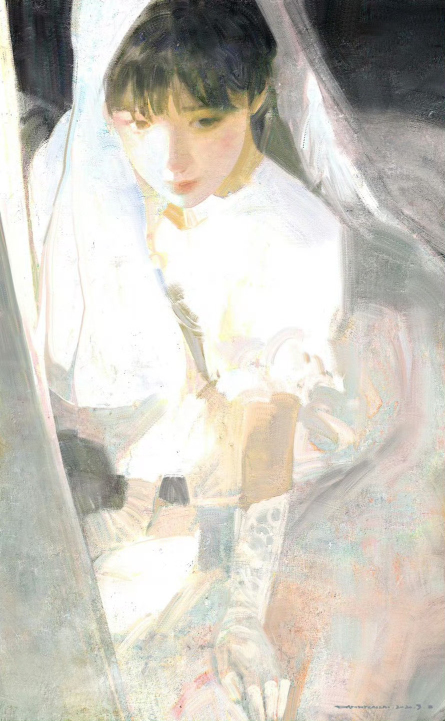 会发光的白调子系列🎨/青年艺术家DannyLaiLai艺术达人次元艺术家