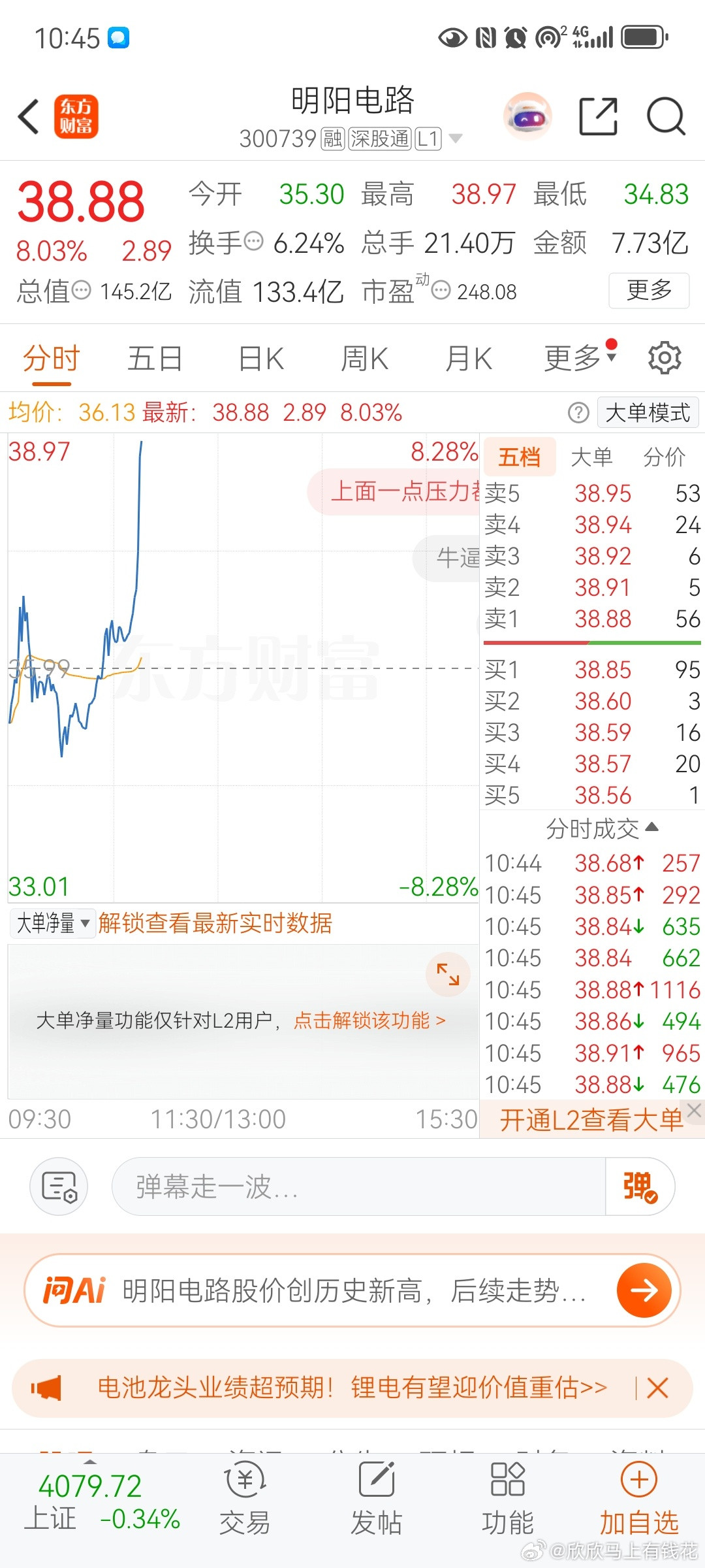 明阳电路$明阳电路sz300739$昨天分享的风向标，大长腿够不够性感