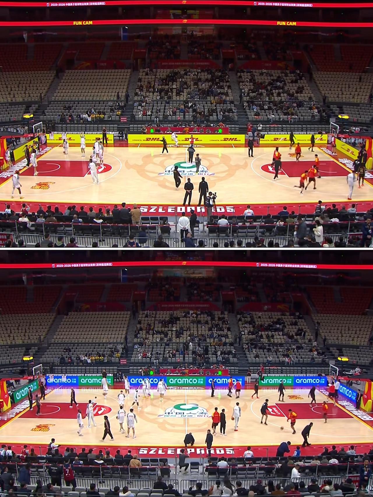 还是要恭喜深圳，经过不懈的努力深圳男篮主场终于从龙华文体中心搬到福田体育中心。跟