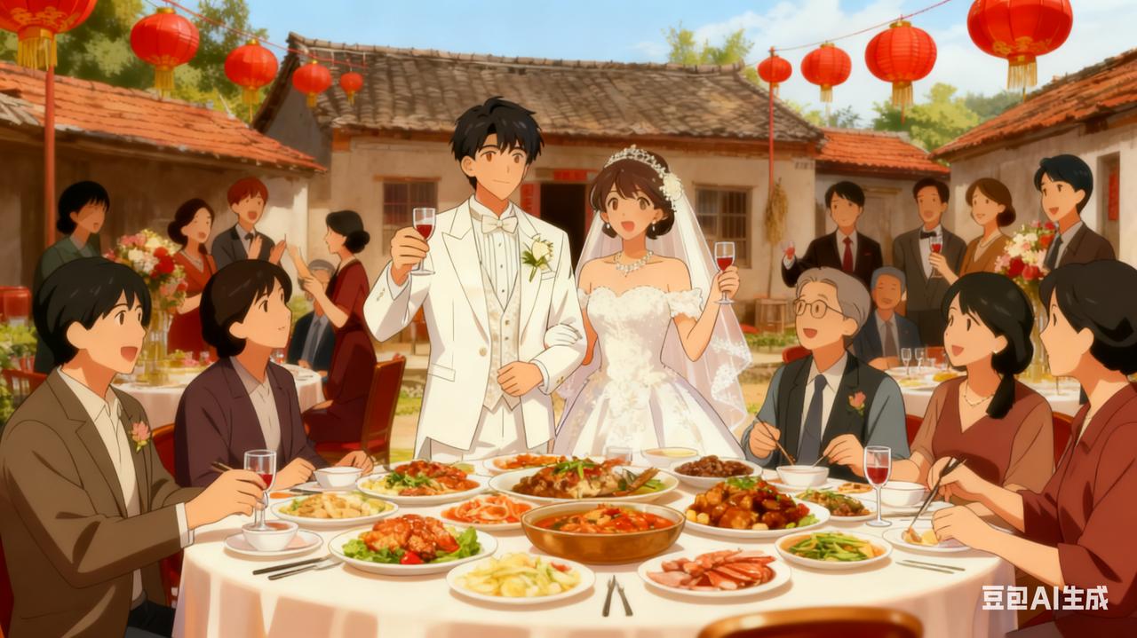 朋友的侄女今天结婚，在家摆了一百多桌酒席。邀请了众多亲朋好友前来祝贺，唯独没有邀