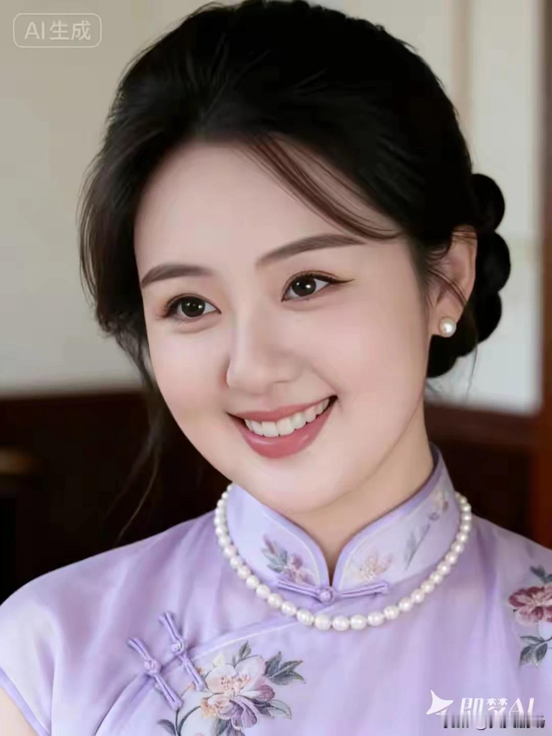 沉落落雁，闭月羞花。这位淑女不仅温柔贤惠，还带着清新甜美的气质，令人心动。