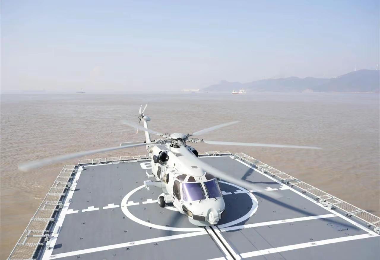 解放军海军的导弹护卫舰上都列装直-20F反潜直升机了。想想前些年055大驱刚列装