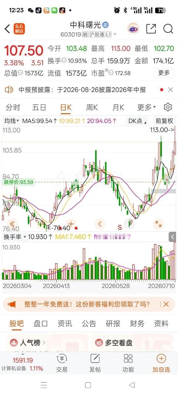一位股民对着镜头崩溃落泪，中科曙光短短几日来回收割，把他心态彻底击碎。6月30日