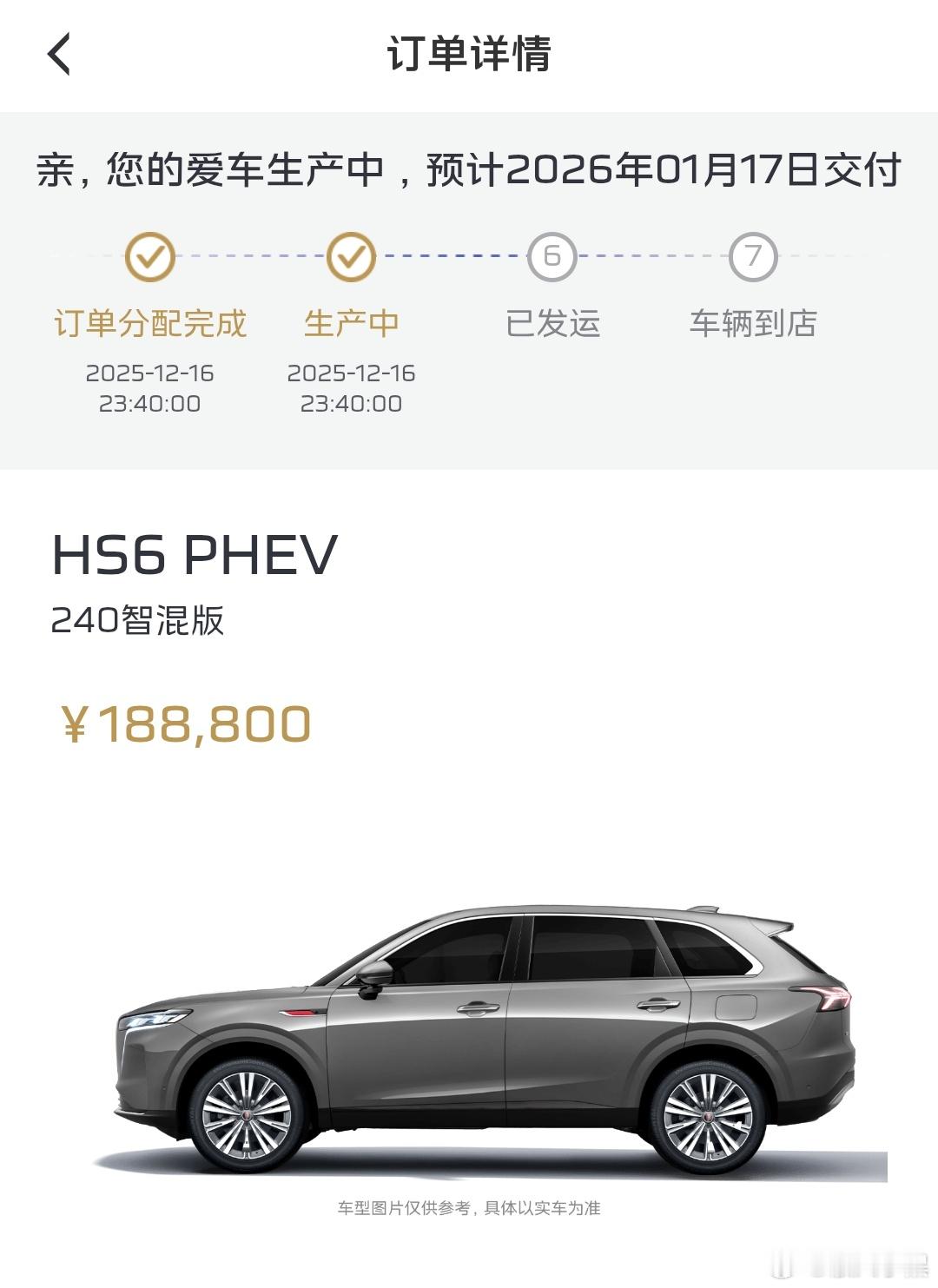 当天开始生产了谁让我选冷门配置了但我估计用不了那么久毕竟工厂就在我办公室隔壁