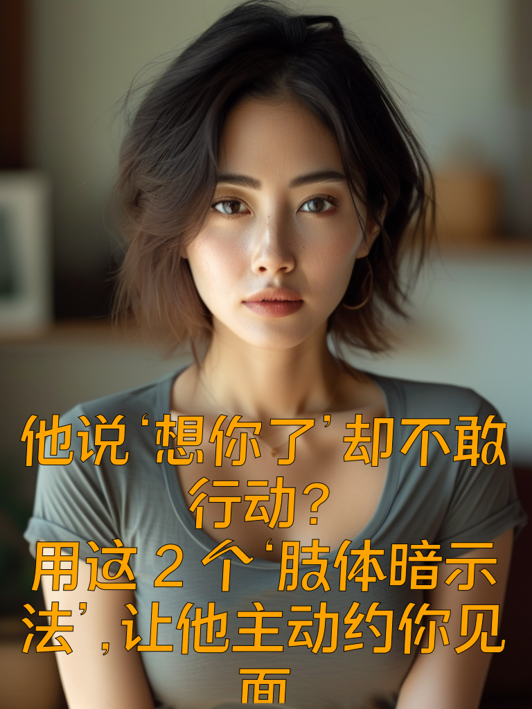 他说‘想你了’却不敢行动？用这2个‘肢体暗示法’，让他主动约你见面