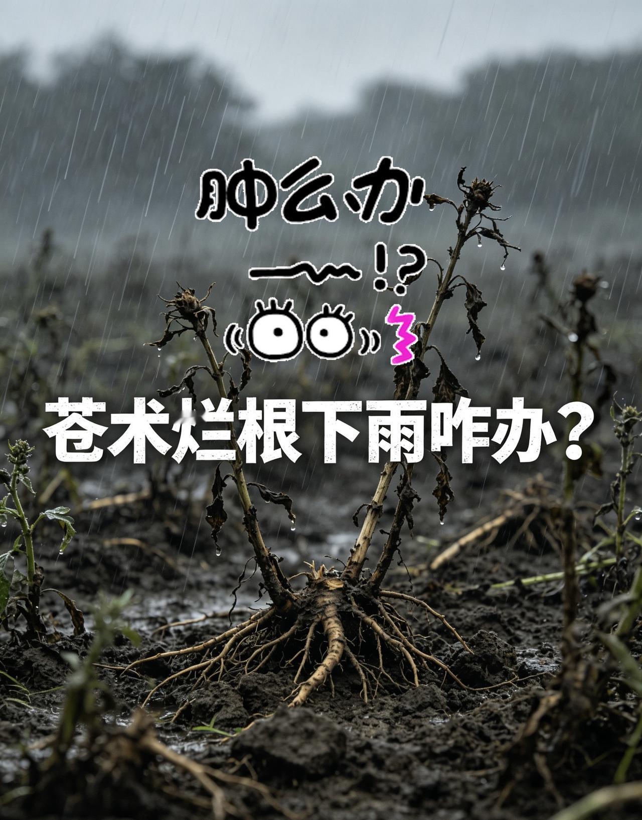 苍术烂根下雨咋办？苍术种植苍术烂根农业病害防治死苗烂根