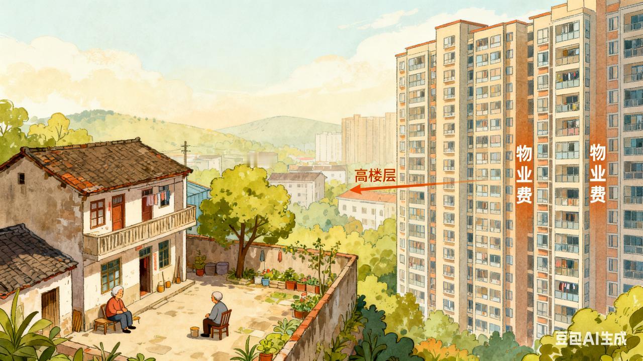 现在的居住选择真是反过来了！以前大家都想着卖掉老房子换新房，现在倒好，不少人把新
