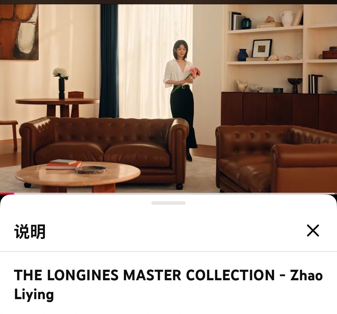 赵丽颖优雅大使赵丽颖浪琴insins快拍Facebook和You
