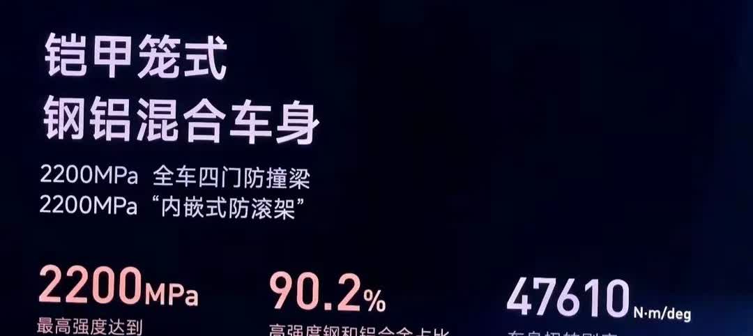 小米YU7内嵌2200MPa防滚架！从2443万种配方筛选而成！不过在介