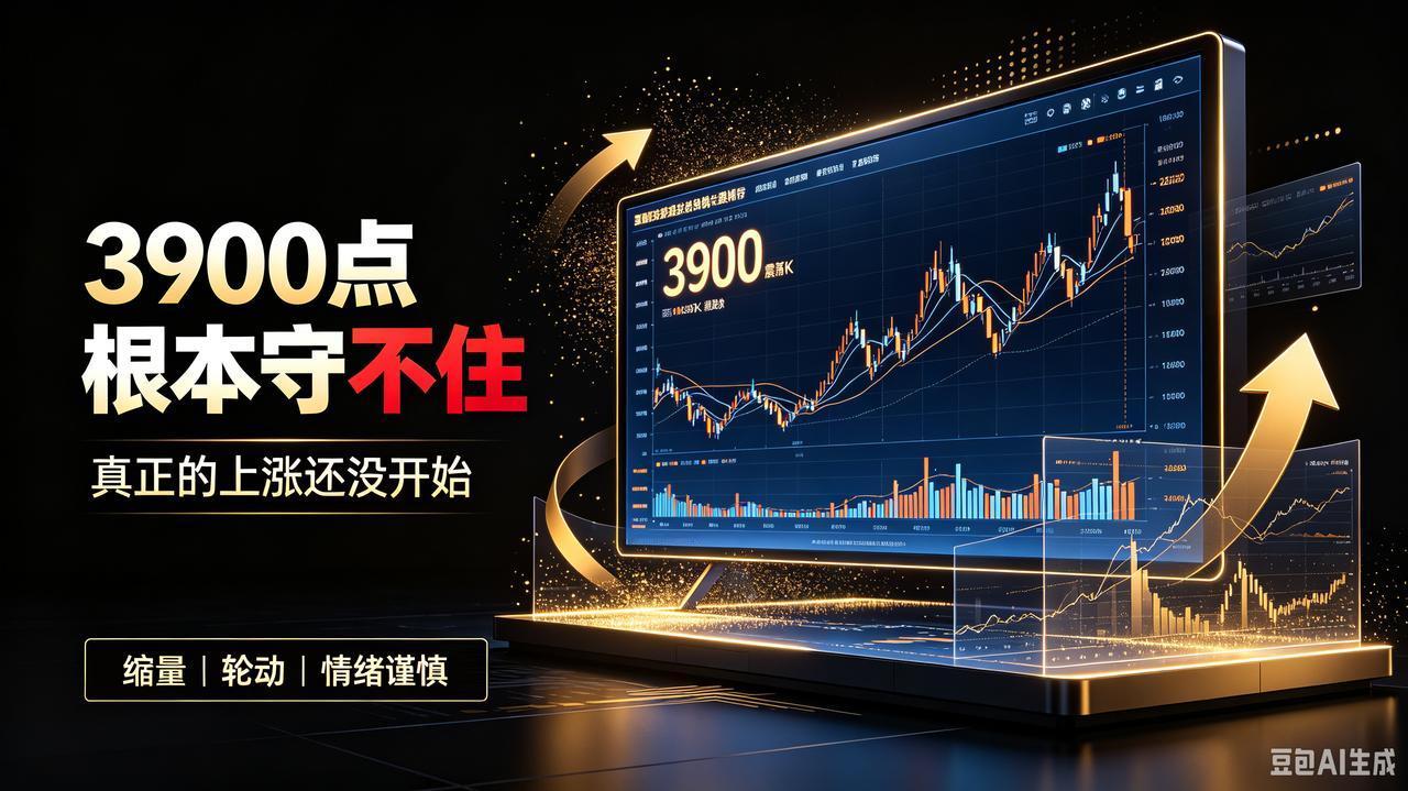 站稳 3900 点，为什么市场一点都高兴不起来？明天要上演黑周四吗？老铁们，大盘