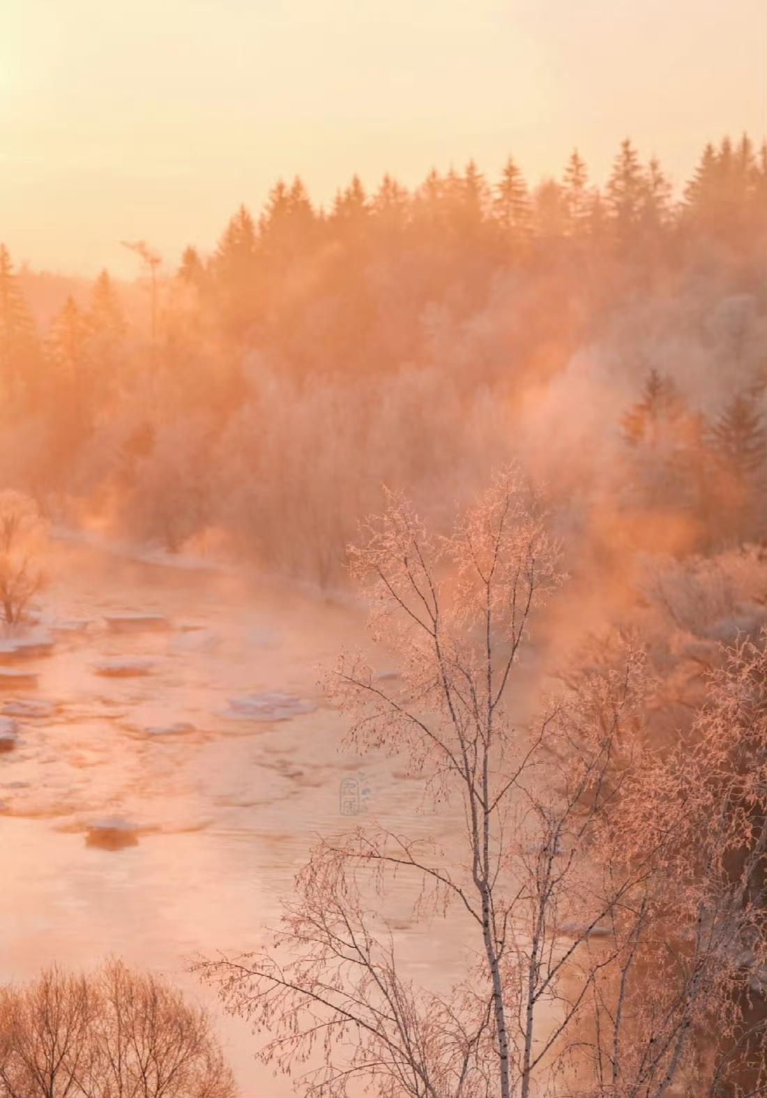 “晨光瑞雪，福泽相伴…”