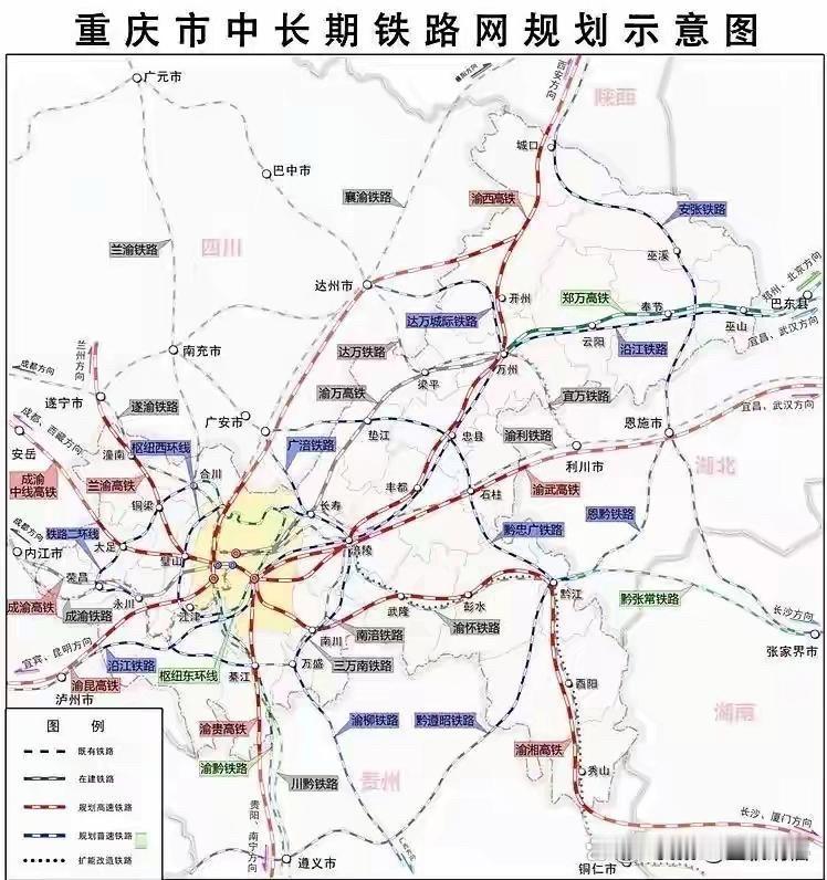 万州争枢纽，达州谋突围！川渝这条高铁网藏着“双向诉求”在川渝高铁布局中，万州与