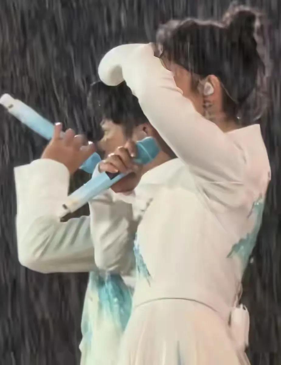 凤凰传奇演唱会突逢大雨，网友求化妆品牌子玲花天生丽质不用化妆凤凰传奇最近的演唱