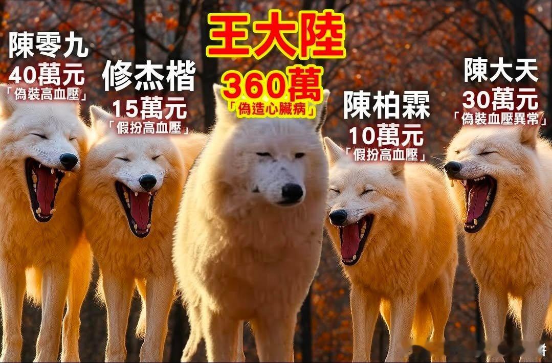 台湾男明星为了逃兵役伪造病历证明，怎么花的钱差距这么大[笑着哭][笑着哭]王大陆花了