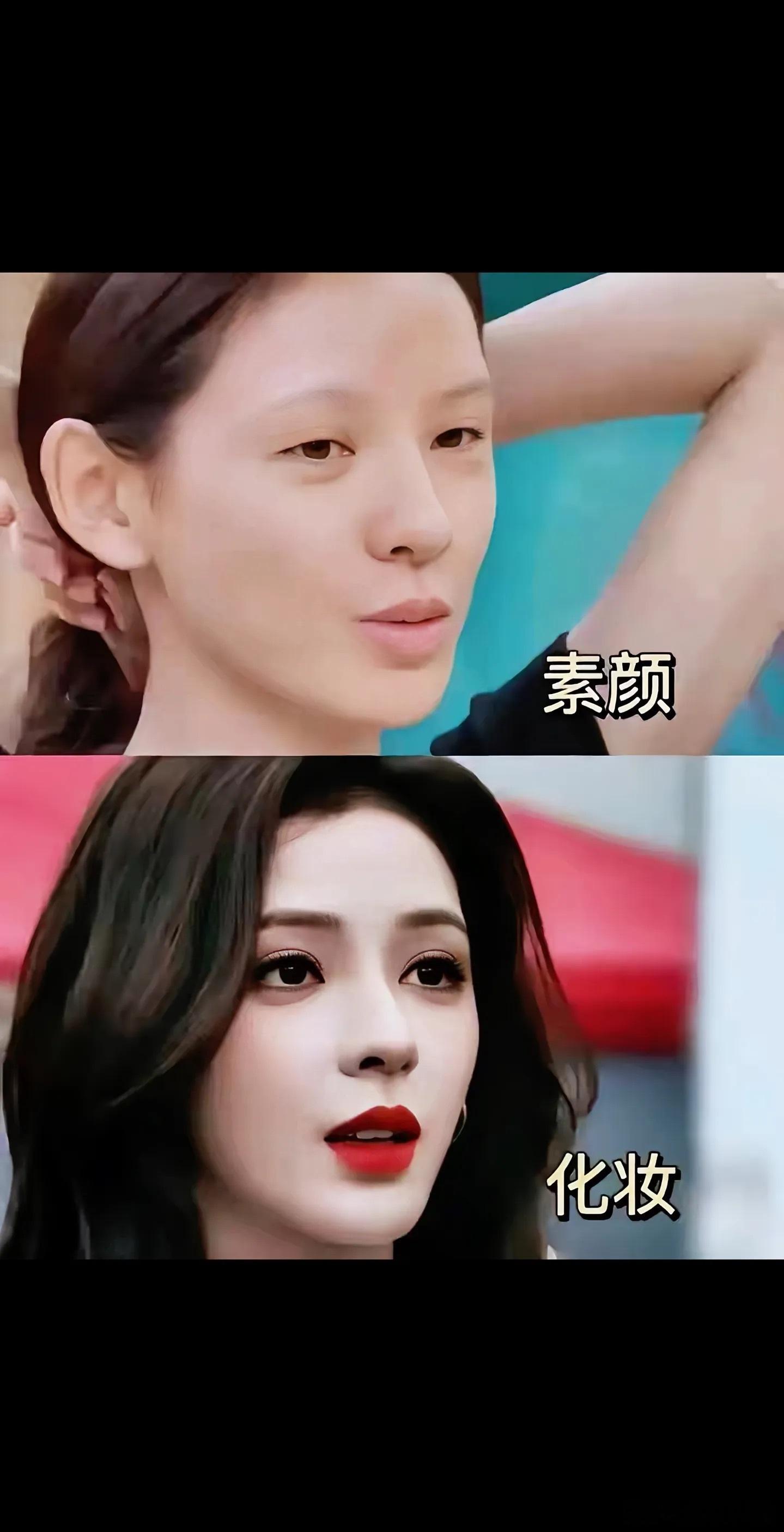 张予曦真是深度体现了亚洲顶级邪术的鬼斧神工素颜的她清汤寡水，配置:无眉大侠十眼睛