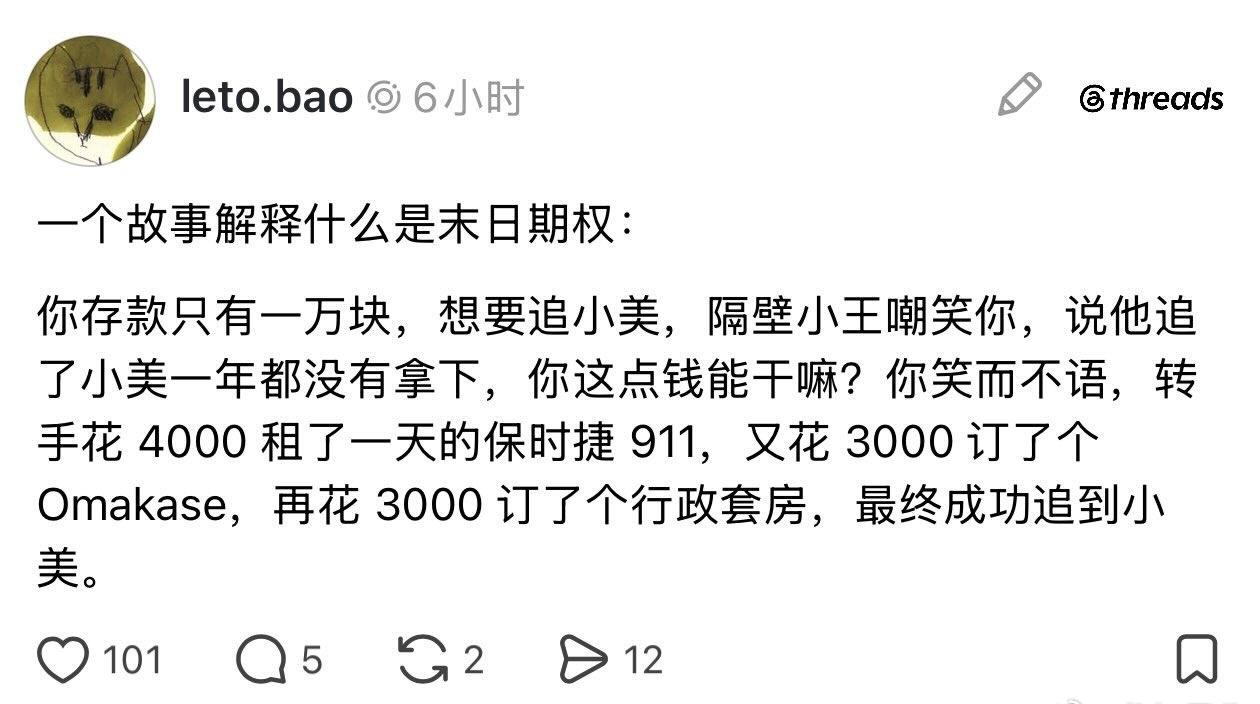 什么是末日期权，通俗易懂。​​​