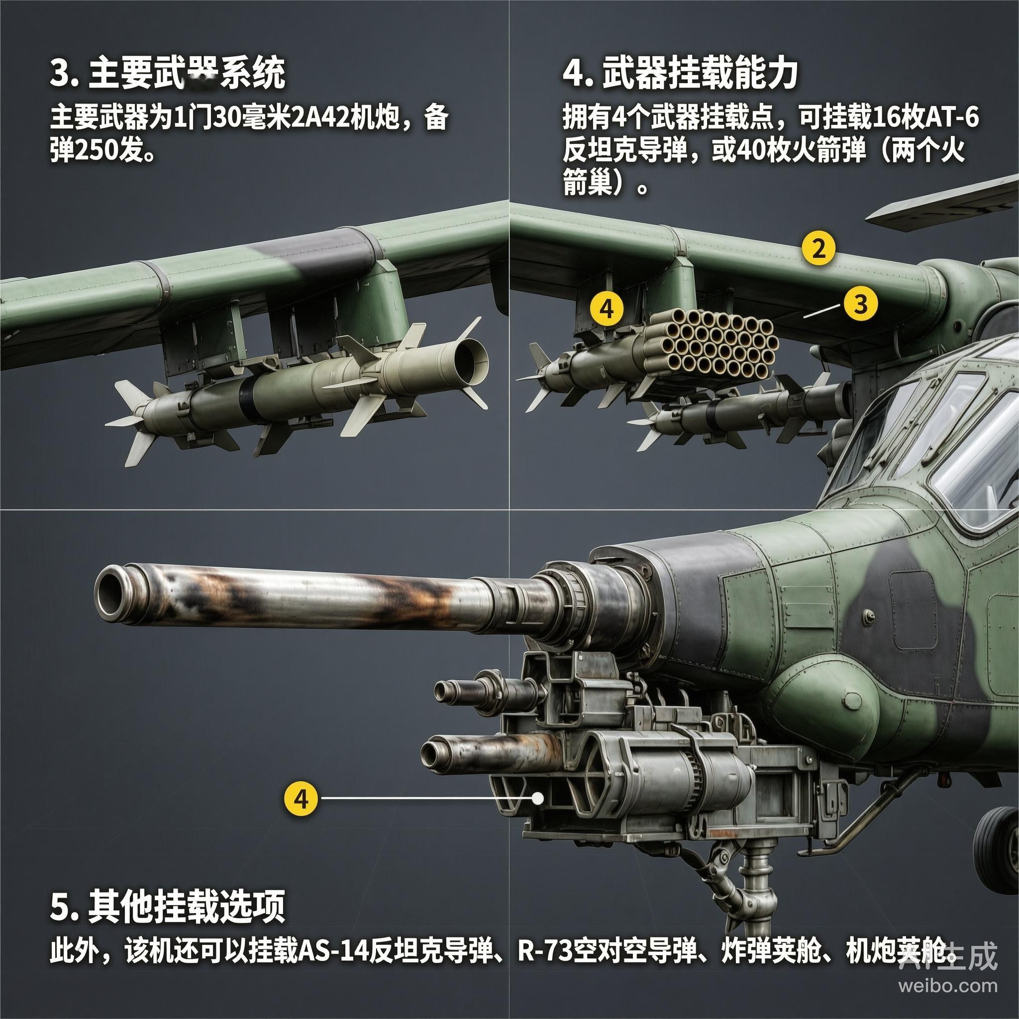 军事ai新视野俄罗斯Mi-28“浩劫”武装直升机Mi-28是俄罗斯米里设计局研