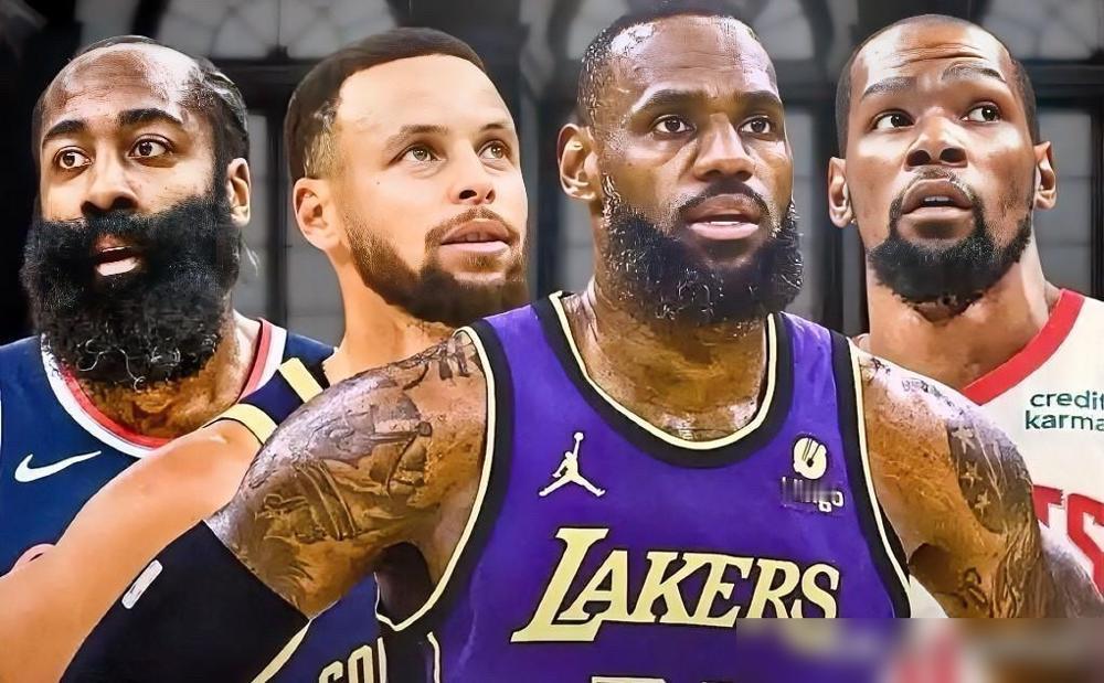 现役NBA35+场均前四的超级巨星！哈登垫底！第四位：詹姆斯-哈登场均23.6