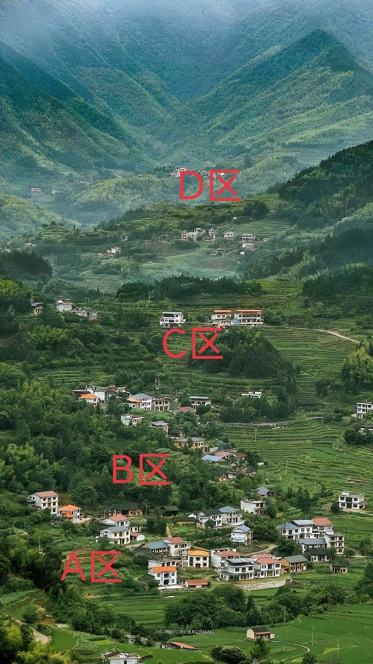 ABCD四个区域，你选择住哪里？