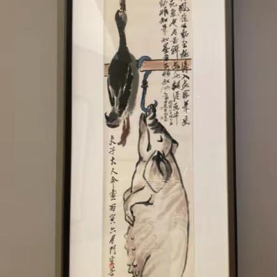 1926年，齐白石让大弟子李苦禅画一头猪、一只鸭，准备烧掉用于祭奠母亲，谁知李苦