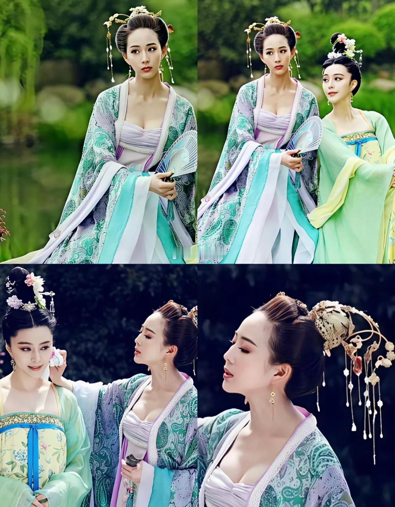 武媚娘传奇里其他人的妆造都是“违章建筑”，只有徐惠的高贵典雅，不过如懿传里就很差