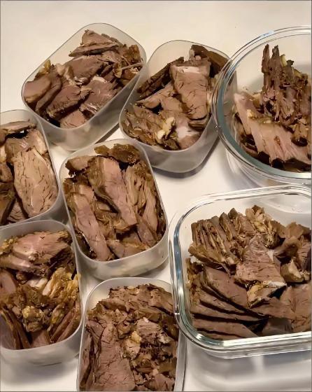 牛肉吃不完分装起来慢慢来