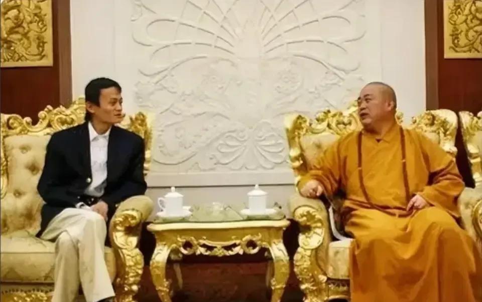 马云拜访过的4个名人：第1、2001年拜访王林，第2、2008年拜访释永信，
