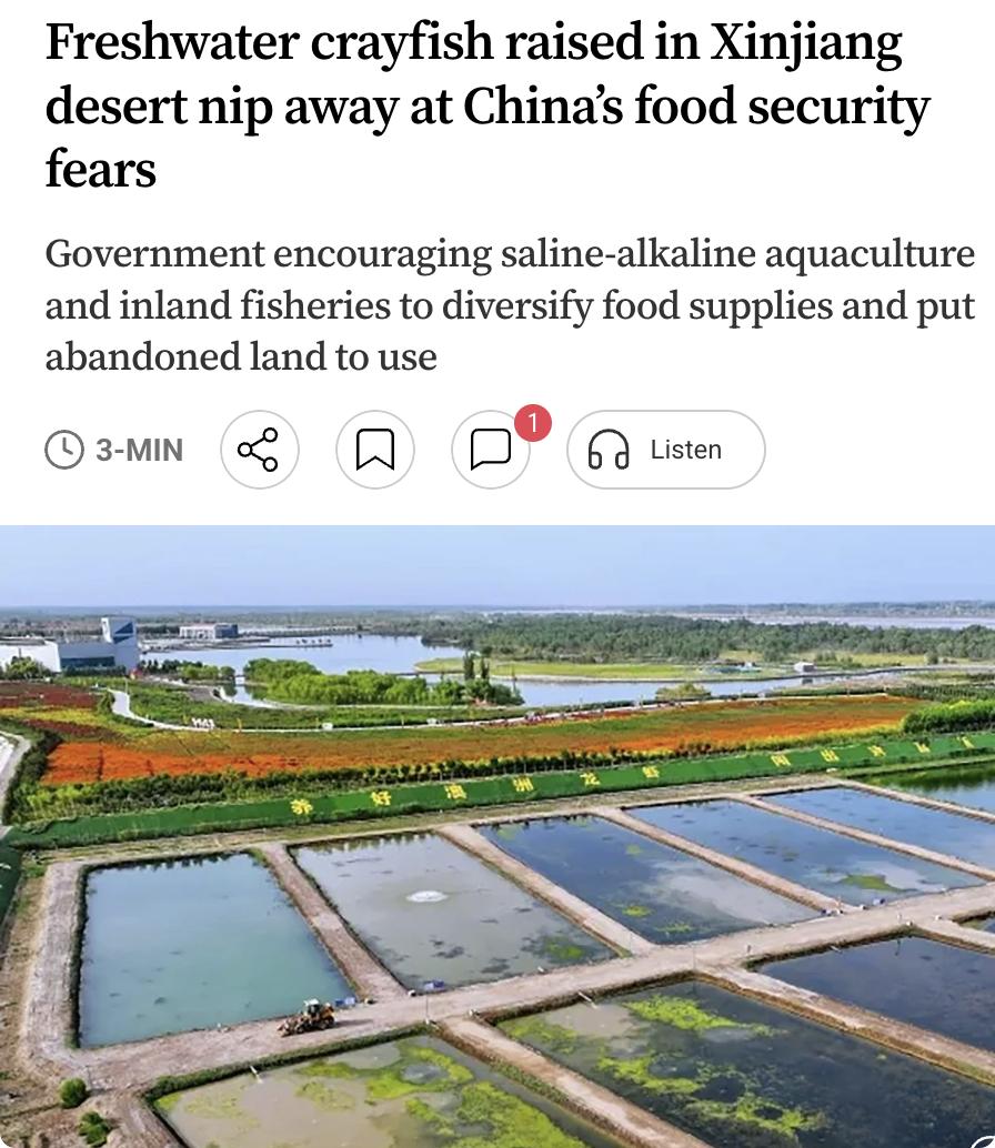 外媒：新疆塔克拉玛干沙漠边缘的麦盖提县，正在上演一场特殊的农业探索：原本生活在澳