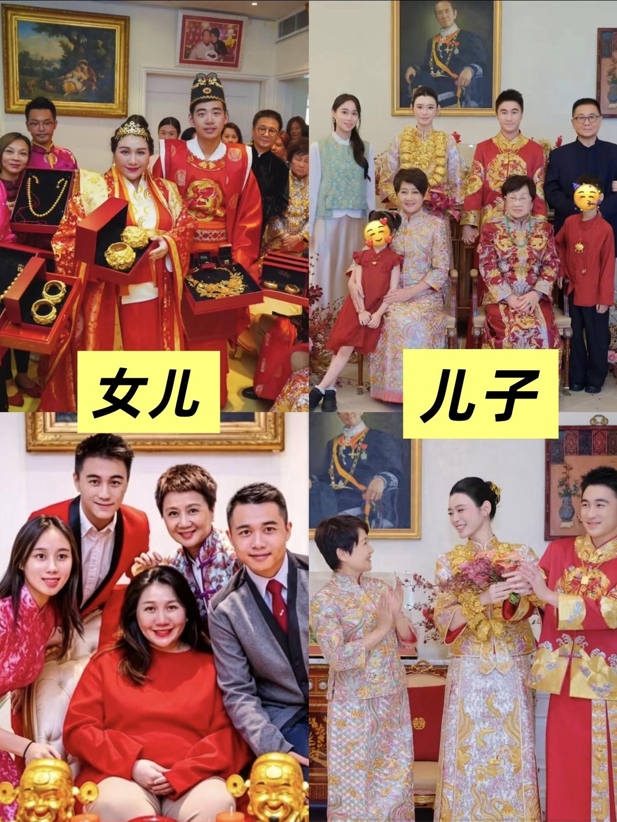 对比三太来说，赌王四太格局大多了！无论是儿子娶媳妇还是女儿嫁出去，都是一视同仁