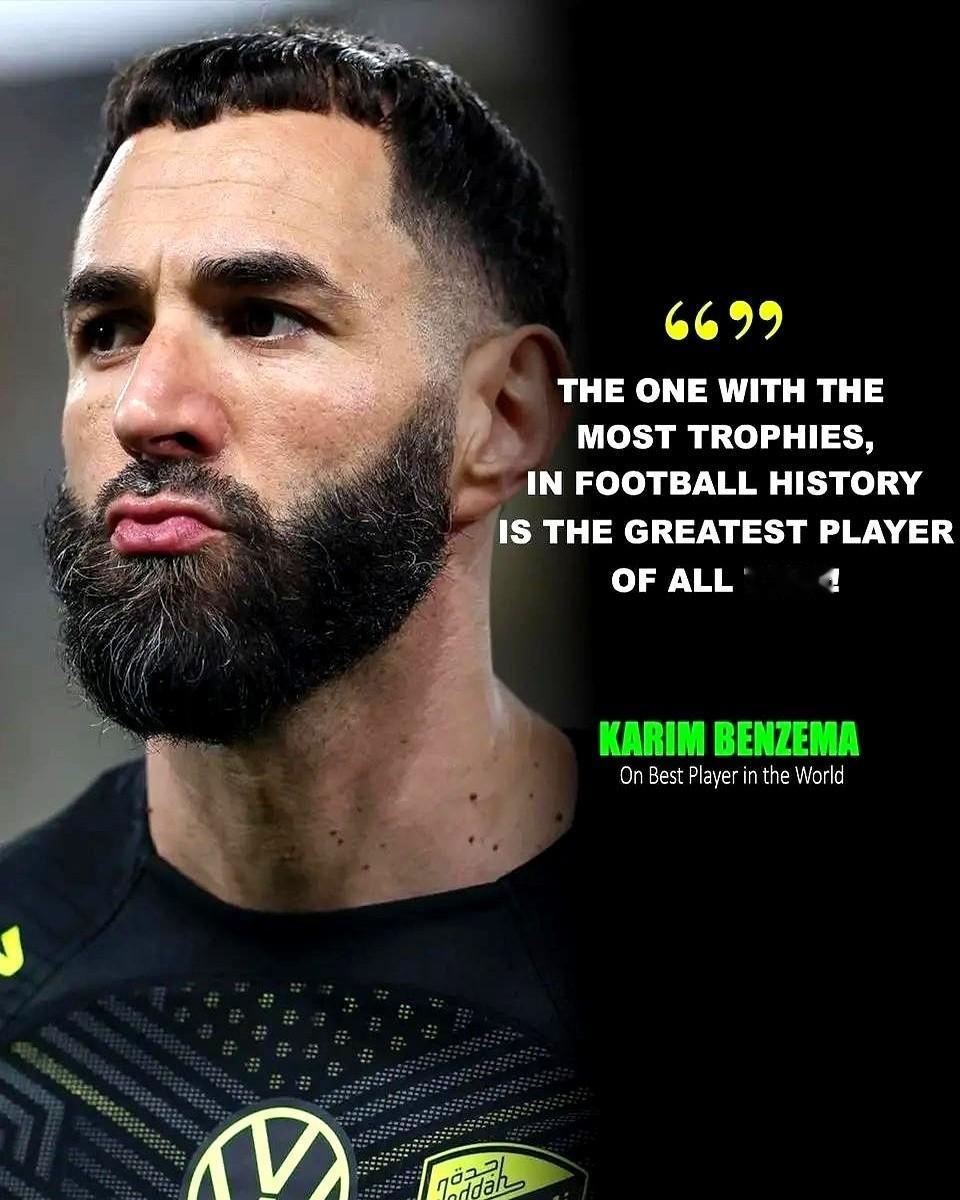 本泽马这一枪，本来想打别人，结果子弹拐了个弯，正中自己眉心。他说，谁冠军多，谁