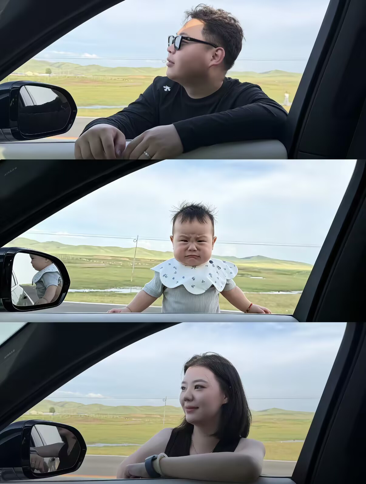 宝宝：我很不高兴配合你拍照哈哈哈🤣👌