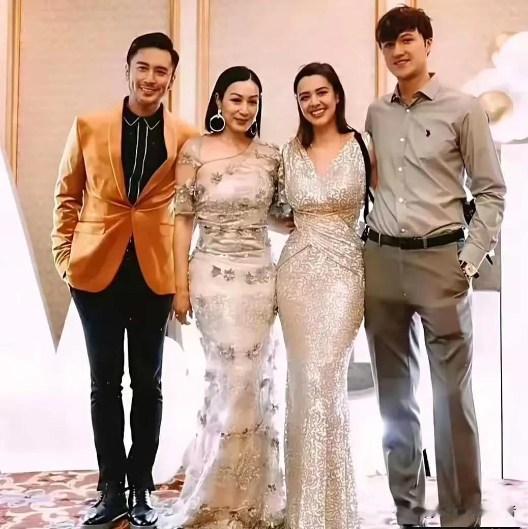 钟丽缇的基因唯一的缺点就是，生的女儿们都很老气，优点就是身材都是欧美身材。钟丽