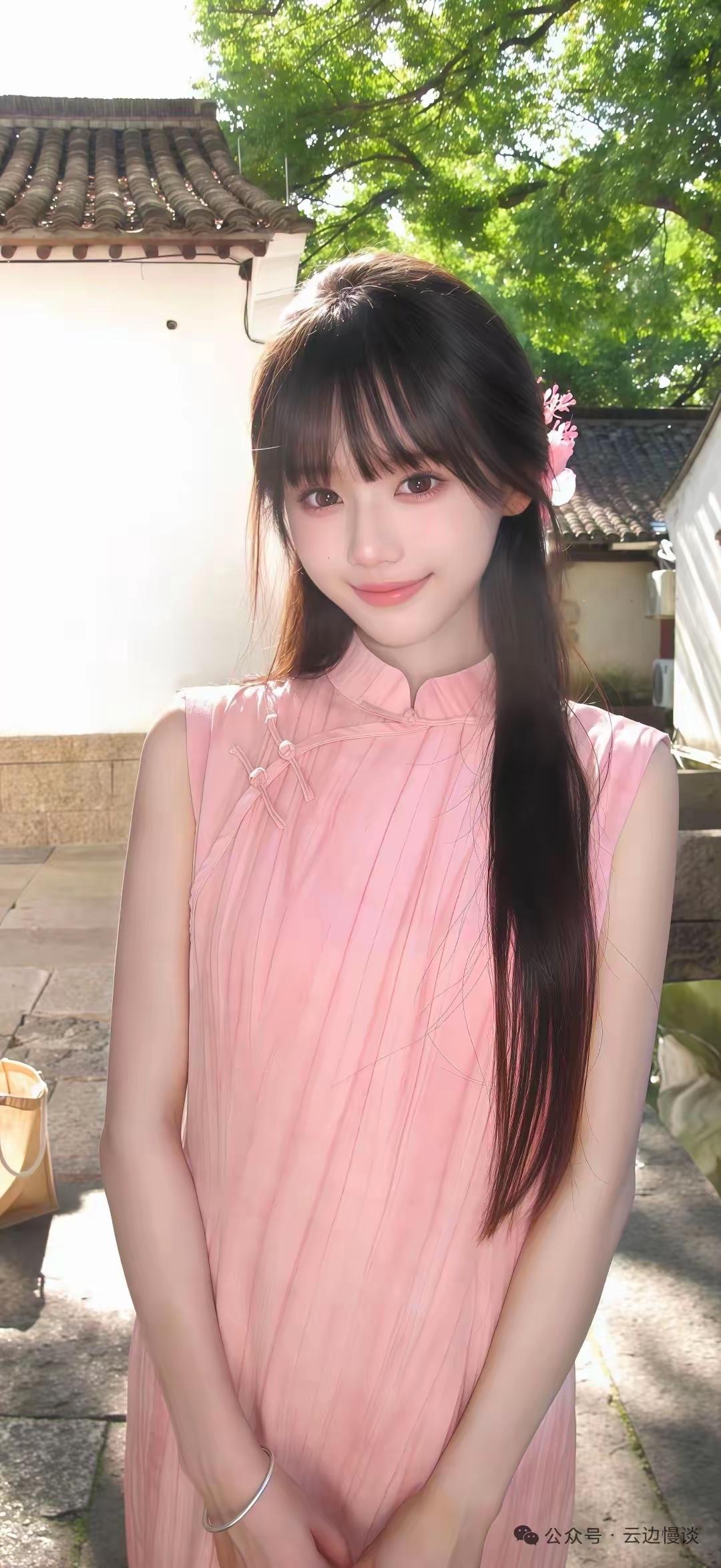 你心中的美女啥模样漂亮可爱的女孩子，长相漂亮、身材苗条