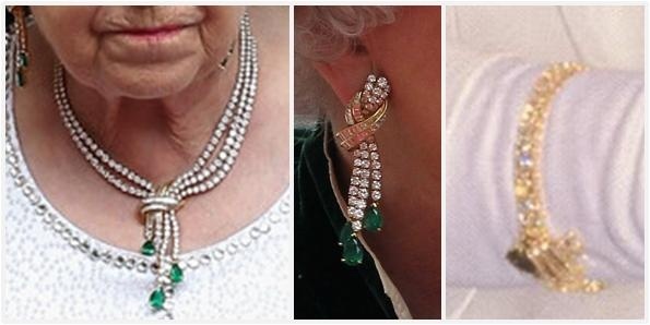 QueenElizabethII'sEmeraldTasselSuit