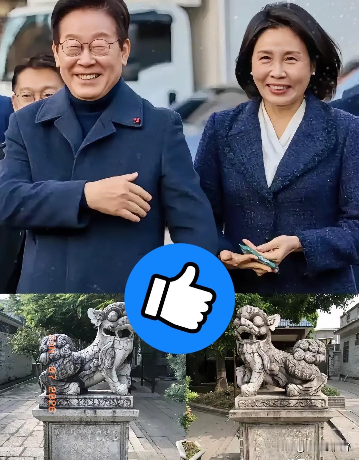 别人串门带特产，李在明倒好，你猜带什么了？直接扛了两块“大石头”过来！这