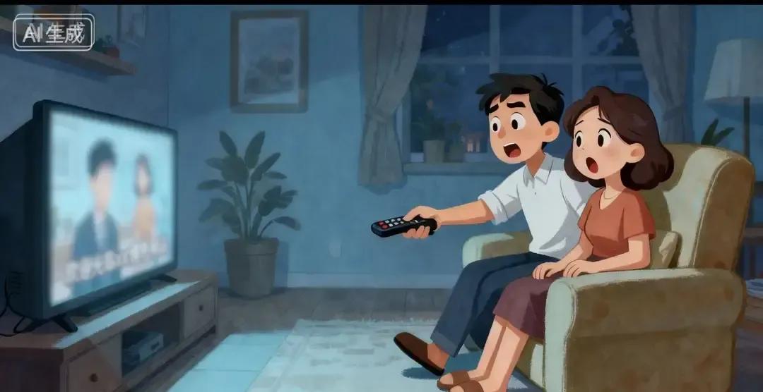 昨晚我和老婆窝在沙发追综艺，她嫌热让我开空调，我摸黑抓到电视遥控，啪一下按下去，