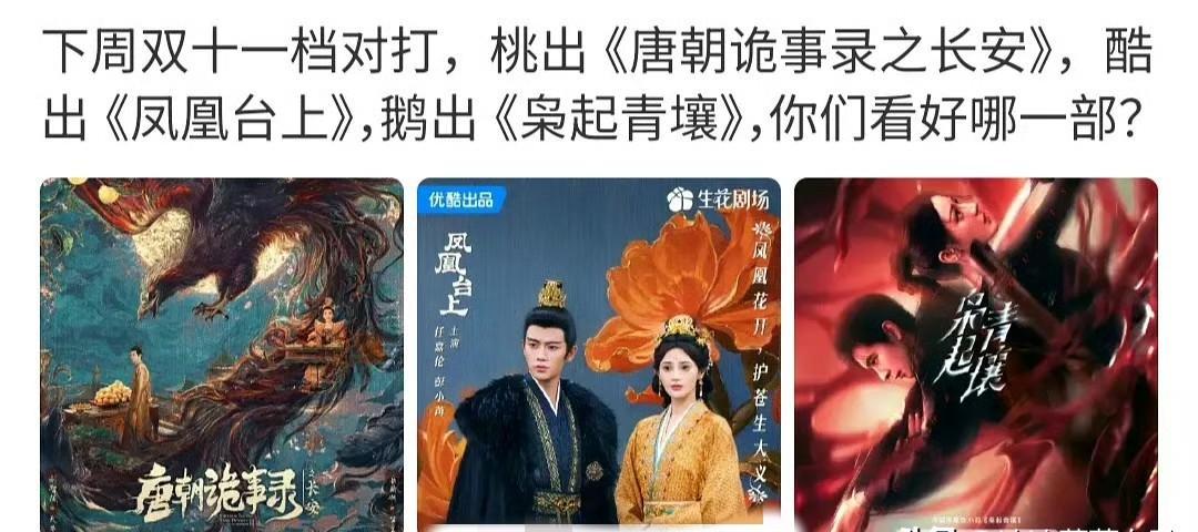 《唐诡3》开播就炸，8500热度直接封神，老粉狂刷“这味儿回来了”。优酷《凤凰