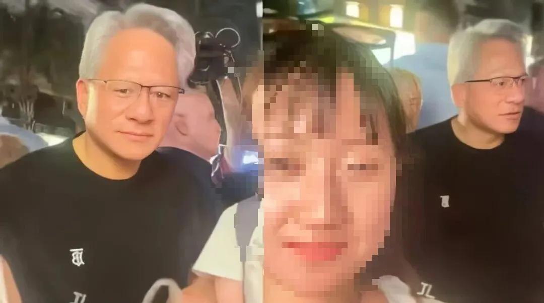 万万没想到！黄仁勋在台北逛夜市，突然想吃烤玉米，不过他看到队伍排得长，就当场