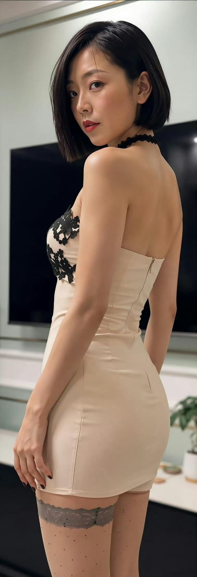 短发的女人​​​