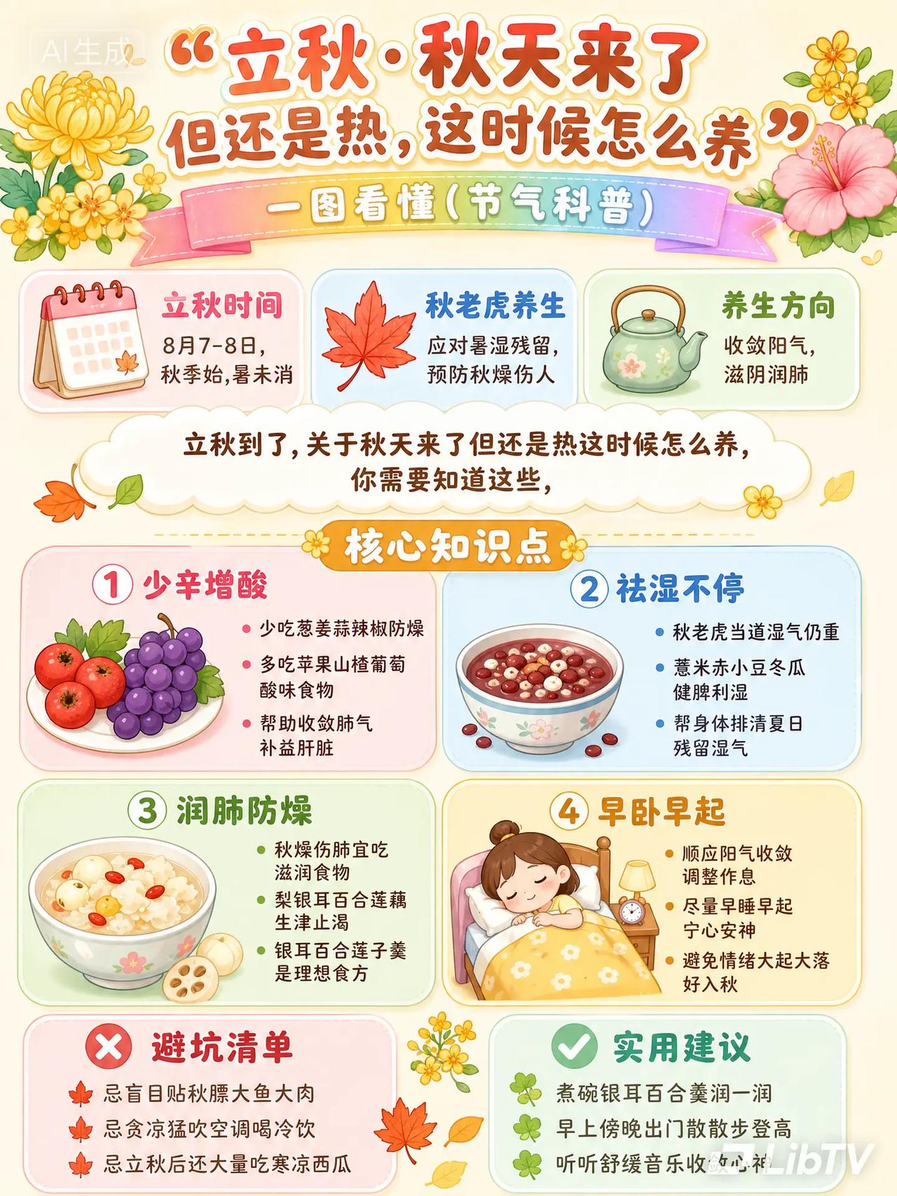 🔥立秋养生99%的人搞错了！。立秋这个节气，关于“秋天来了但还是热，这时候怎么