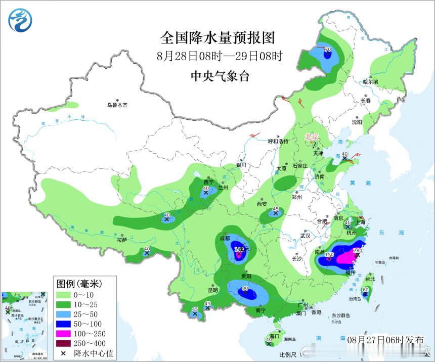 【强降雨和强对流】昨天到今晨，降水和对流，依然是在副热带高压南北两侧，季风槽内（