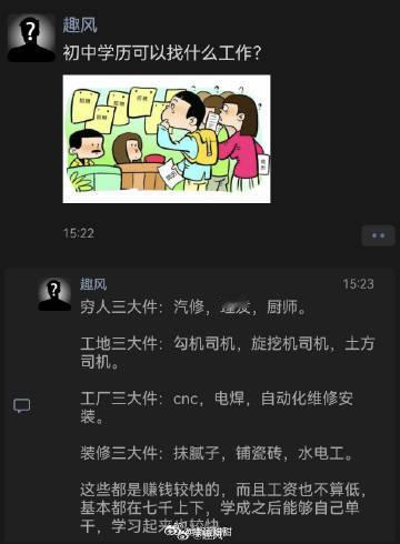 初中学历可以找什么工作？