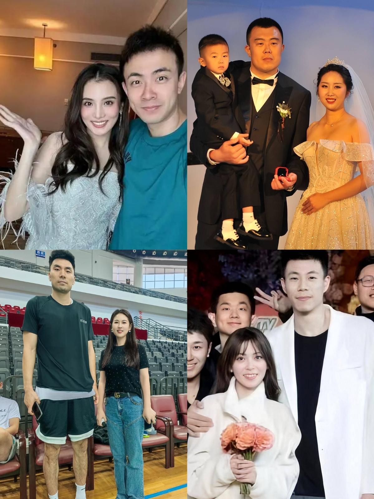 CBA球员的老婆不是超模就是演员，颜值都爆表，看的人孟德综合征都犯了[捂脸哭]这